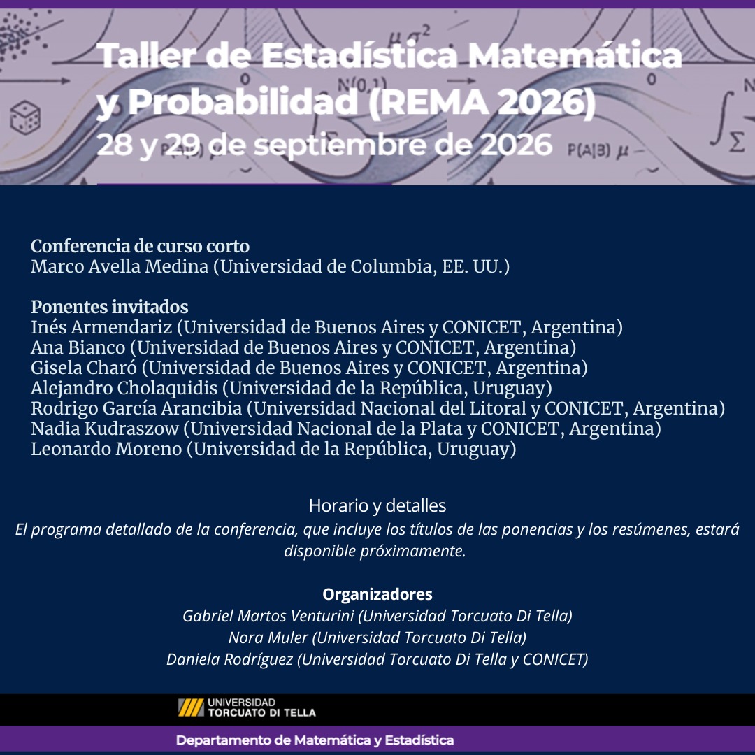Workshop in Mathematical Statistics & Probability – REMA 2026